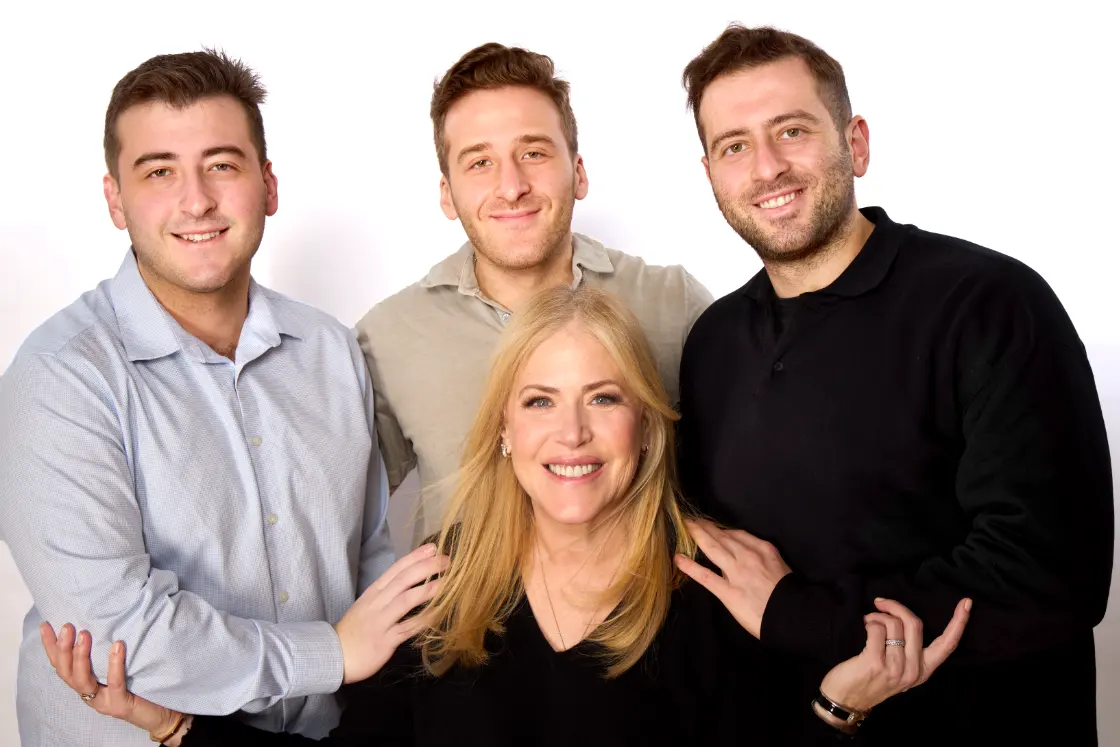 Tammy J Cohen with sons