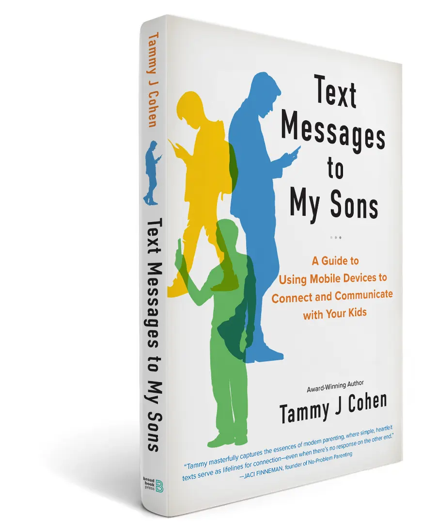 Text Messages to My Sons mock 3D book